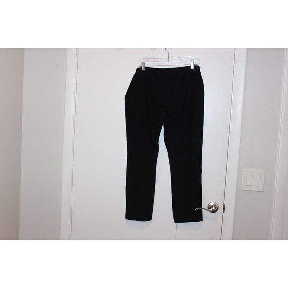 Eileen Fisher Womens Black Stretch Pull On Pants Medium - Picture 3 of 9